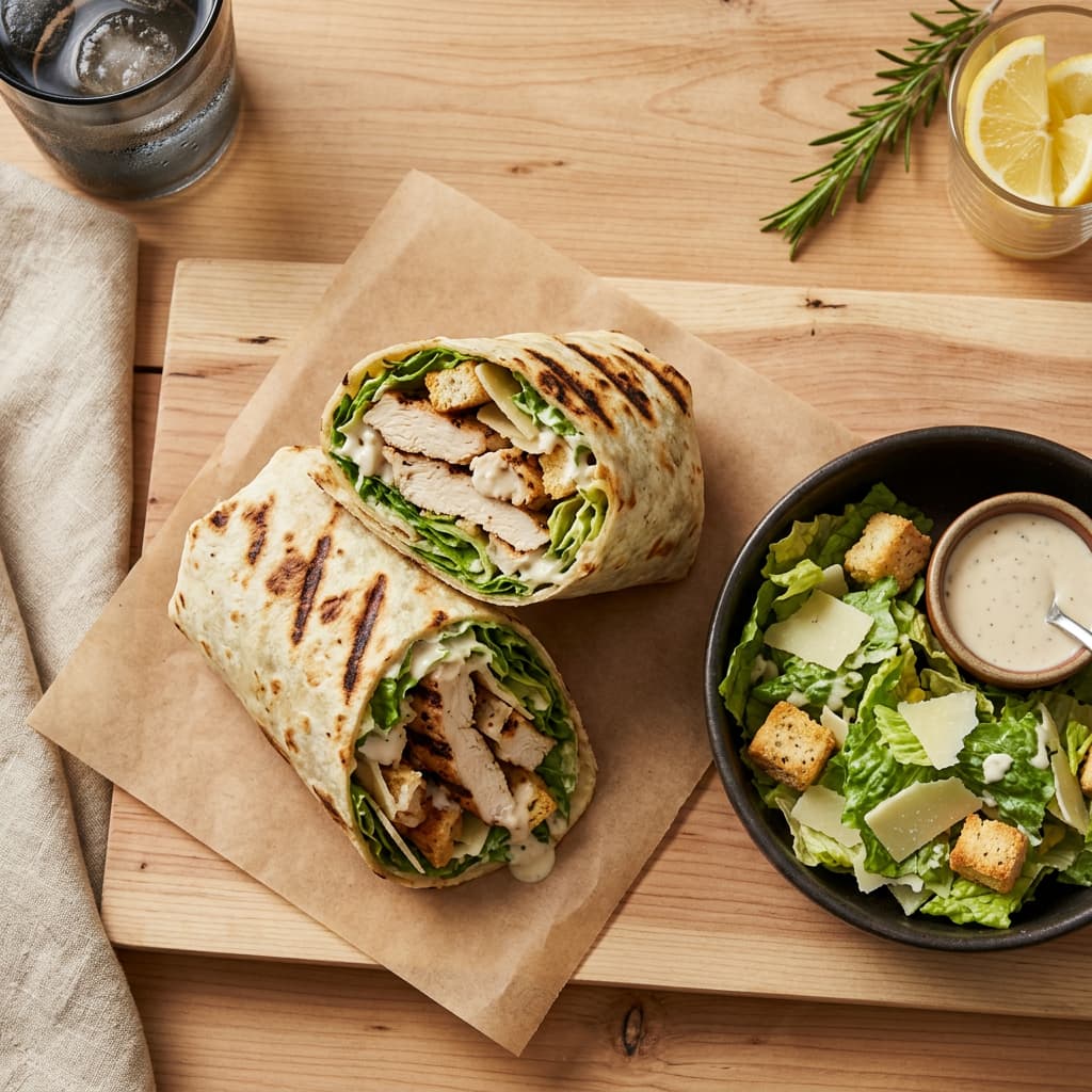 Grilled Chicken Caesar Wrap - Royal Catering & Events by Chef Aryeh