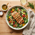 Grilled Salmon Salad - Royal Catering & Events by Chef Aryeh